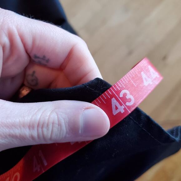 Vintage 90s Y2K Black White Trim Sleeveless Midi Dress Goth Summer VIbes Size 24 - Picture 2 of 11